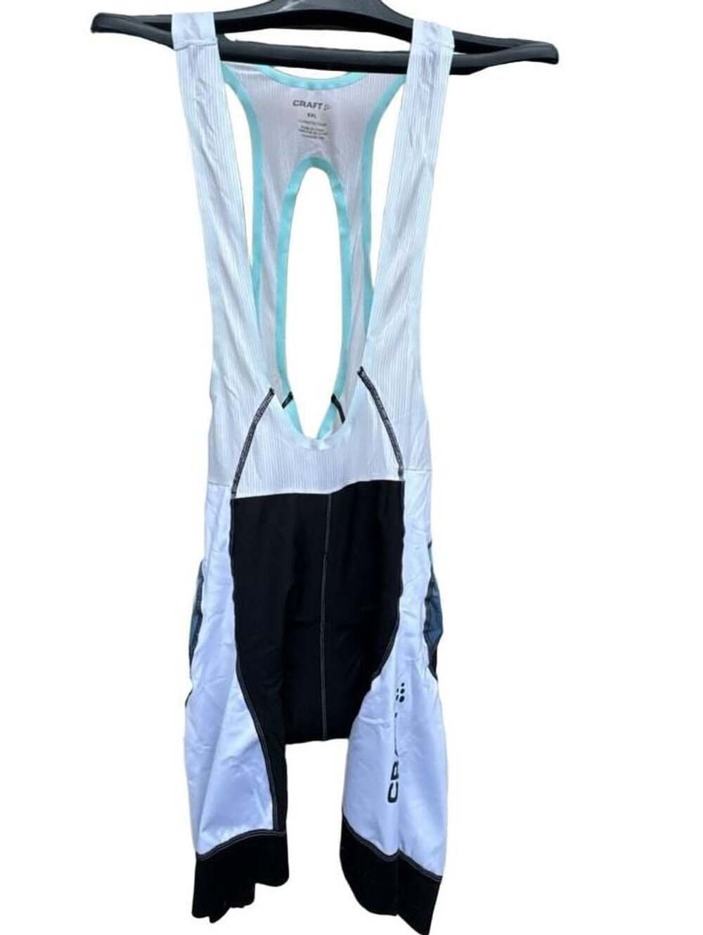 Craft Elite Bike Attack Bib Shorts Black White Women's Size XXL